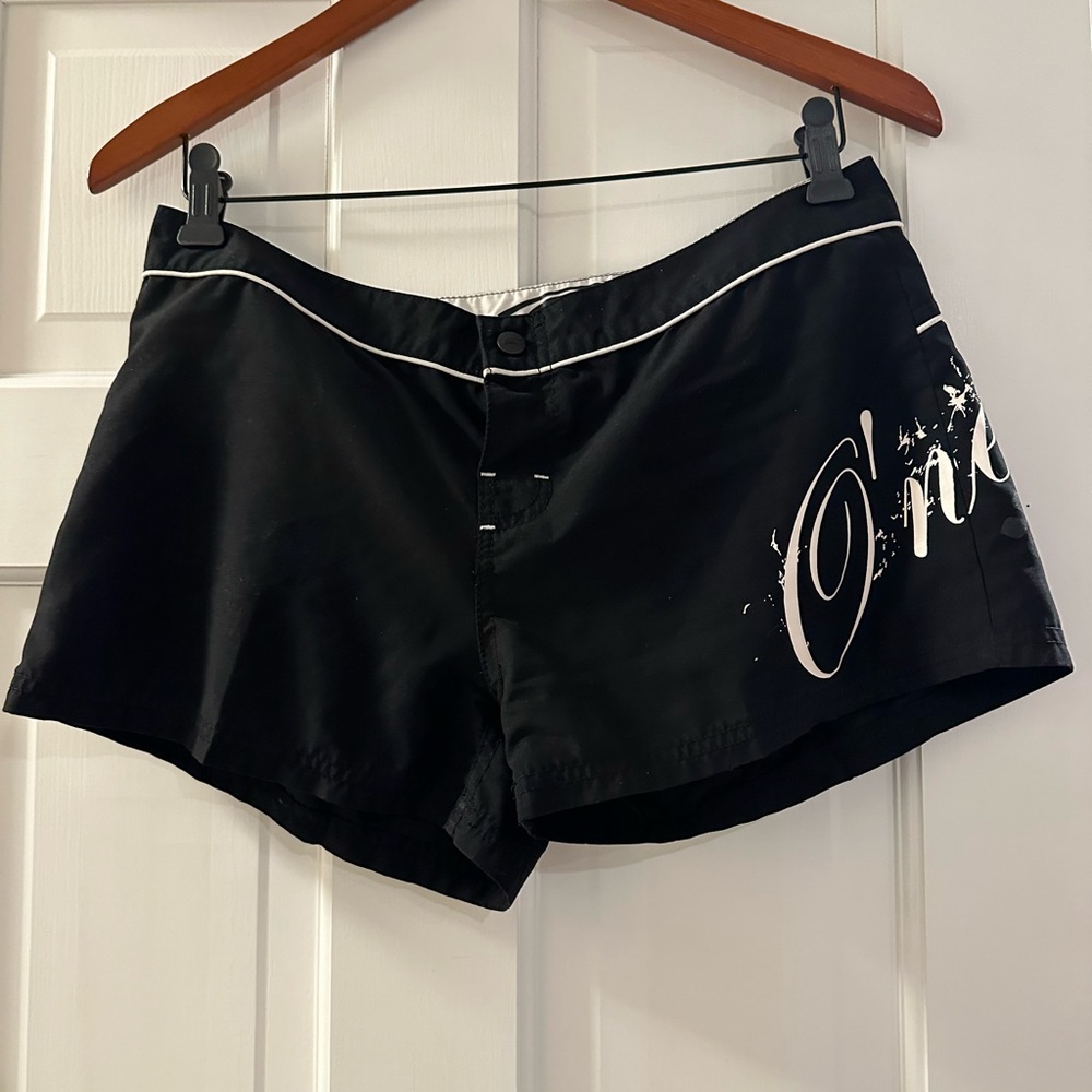 O'Neill Black Athletic Shorts with Stylish White Trim